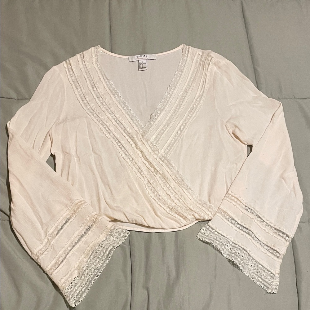 Lacey Boho Style Flowy Forever 21 Top